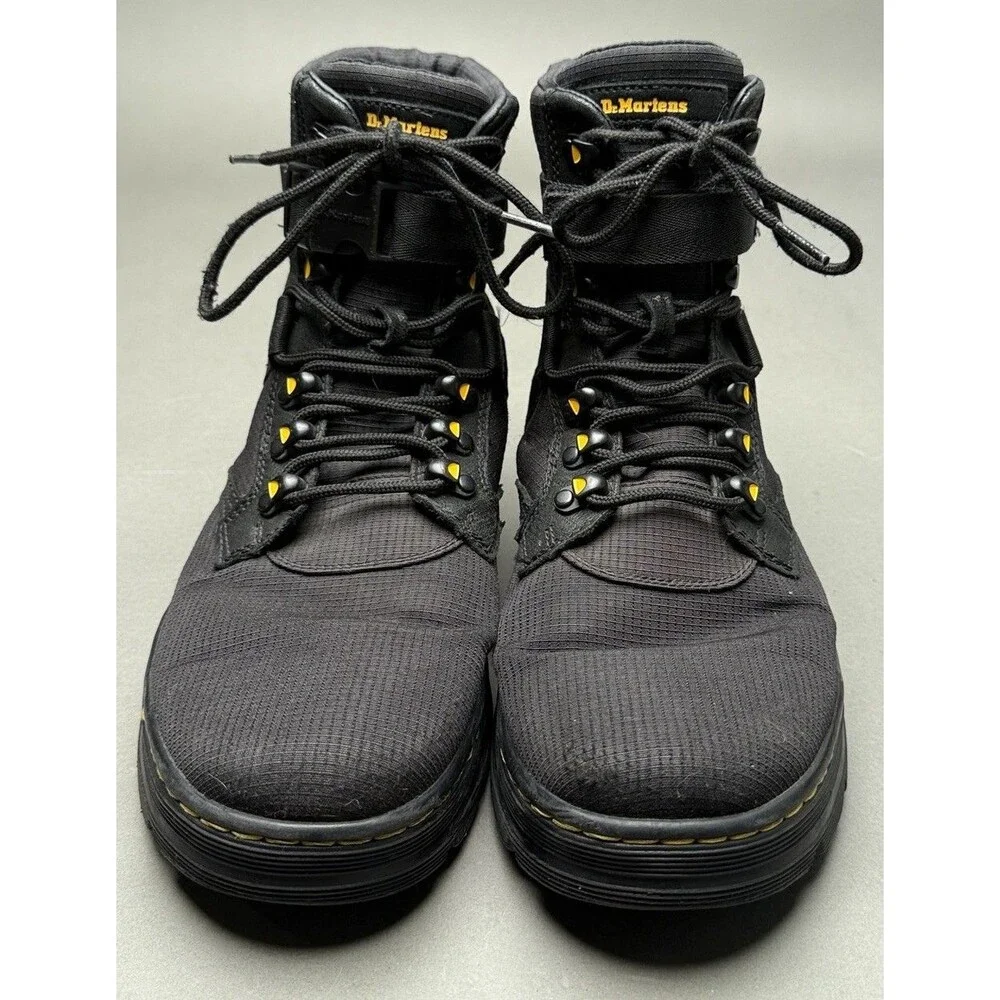 Dr Marten's Rilla Black Nylon Unisex Lace Up Air Wair Boots US 10 EU 43